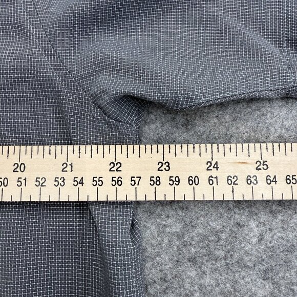 Quiksilver Men's Shirt Casual Relax, Button-Up, Short Sleeve, Gray Silver Size M - Picture 8 of 12